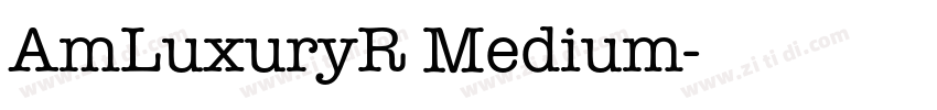 AmLuxuryR Medium字体转换